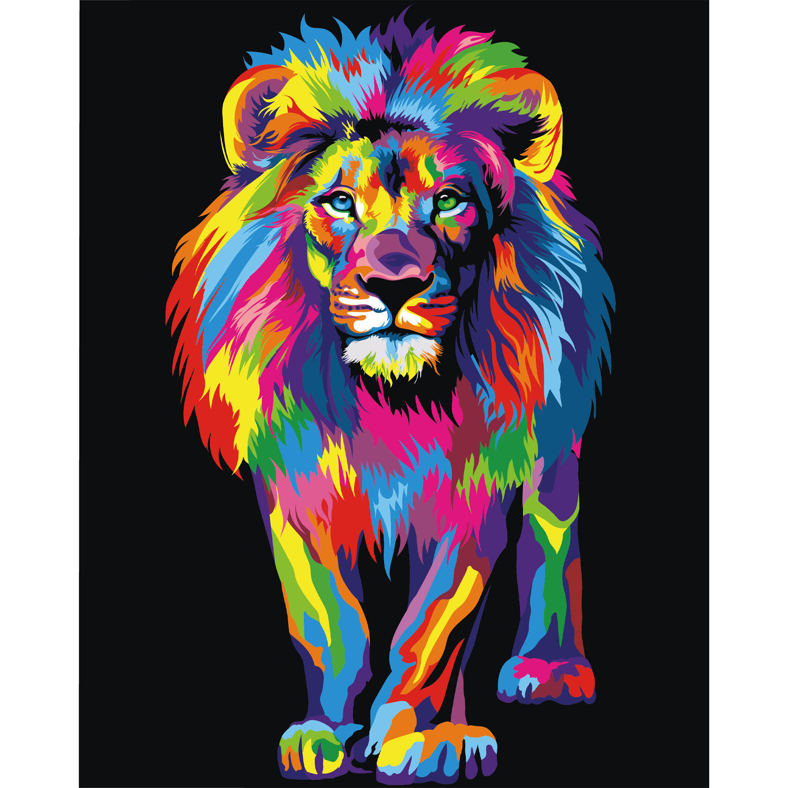 Lion pop art