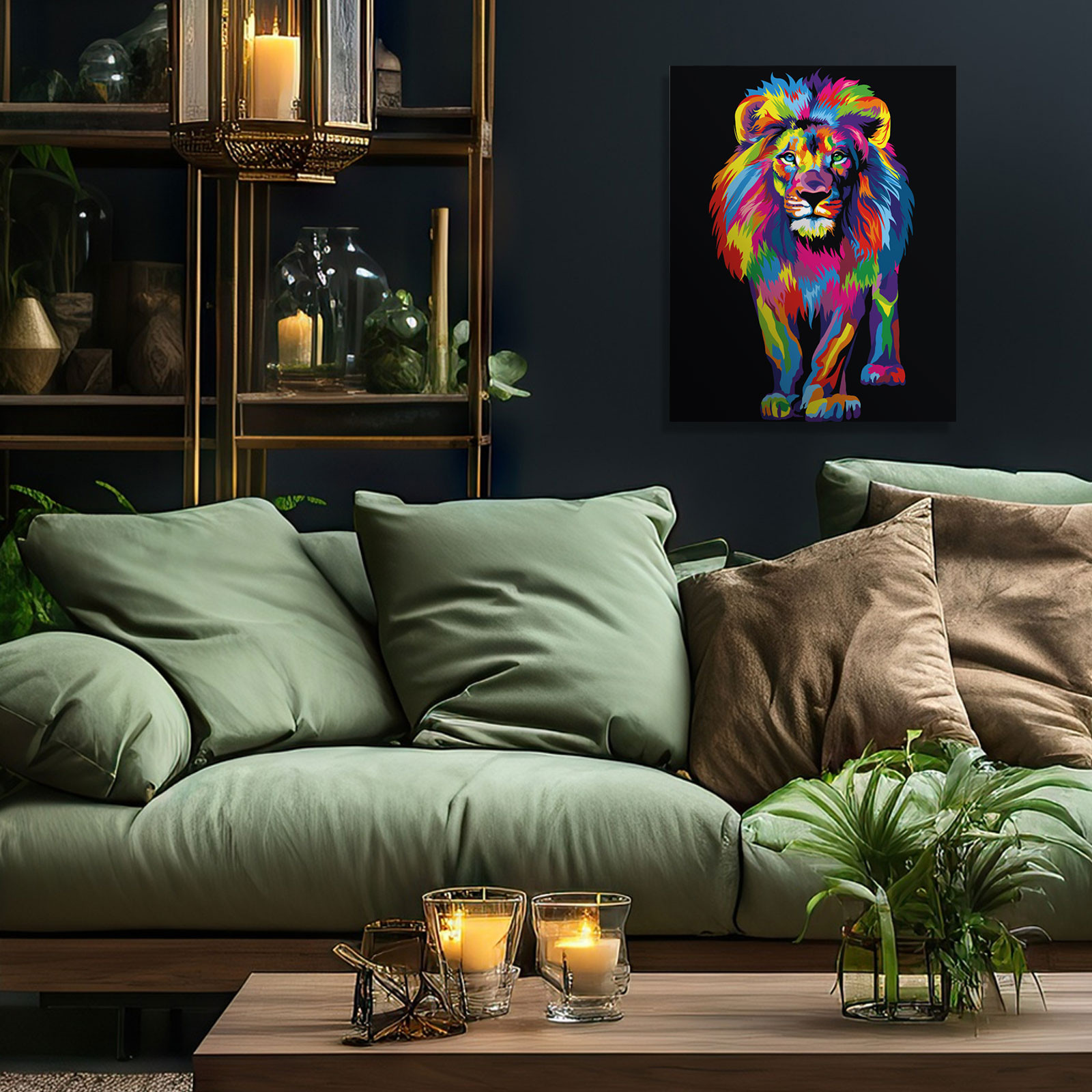 Lion pop art - Image 2