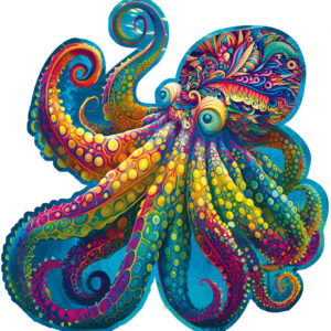 Wooden puzzles "Rainbow ​​octopus" (300pcs)