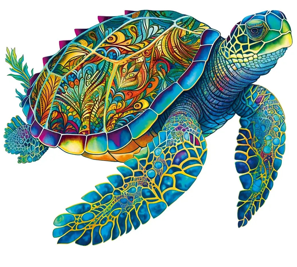 Wooden puzzles "Big turtle"(300pcs)