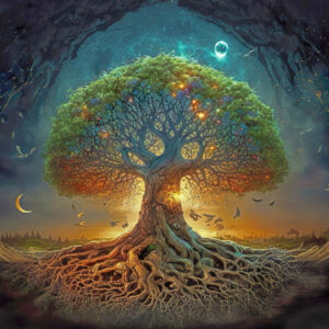 Wooden puzzles "Moon tree" (500pcs)