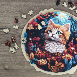 Wooden puzzles "Wilderness Kitten" (200pcs)