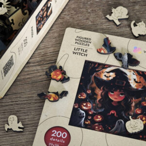Wooden puzzles "Little Witch" (200pcs)